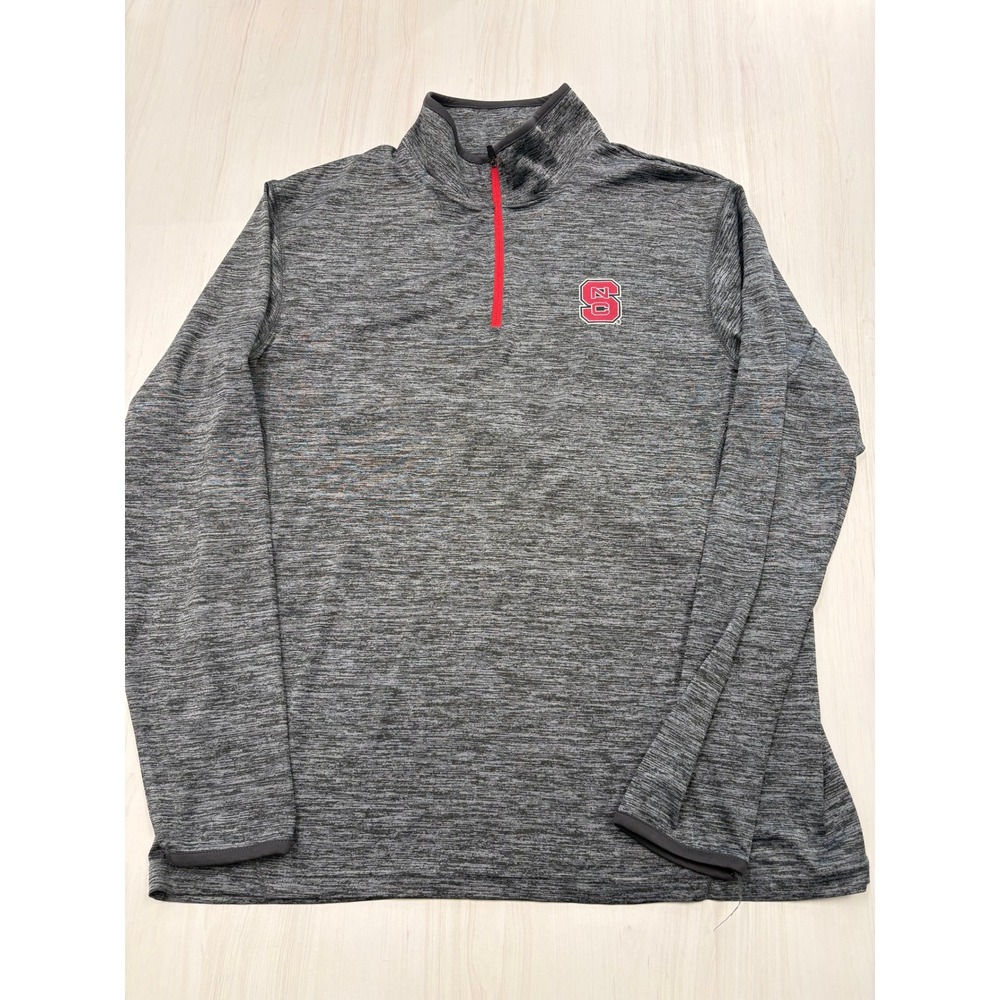 Colosseum NC State Wolfpack 1/4 Zip Pullover Men's Medium Gray Performance